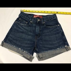levis 569 shorts womens